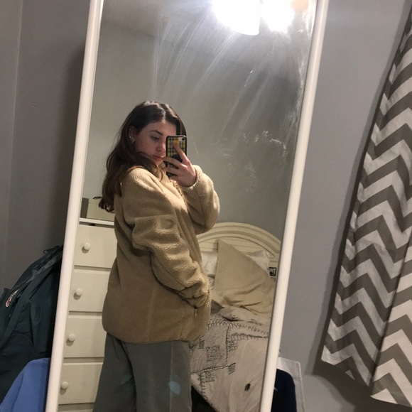 BRANDY MELVILE SHERPA ZIP-UP JACKET - Picture 6 of 6